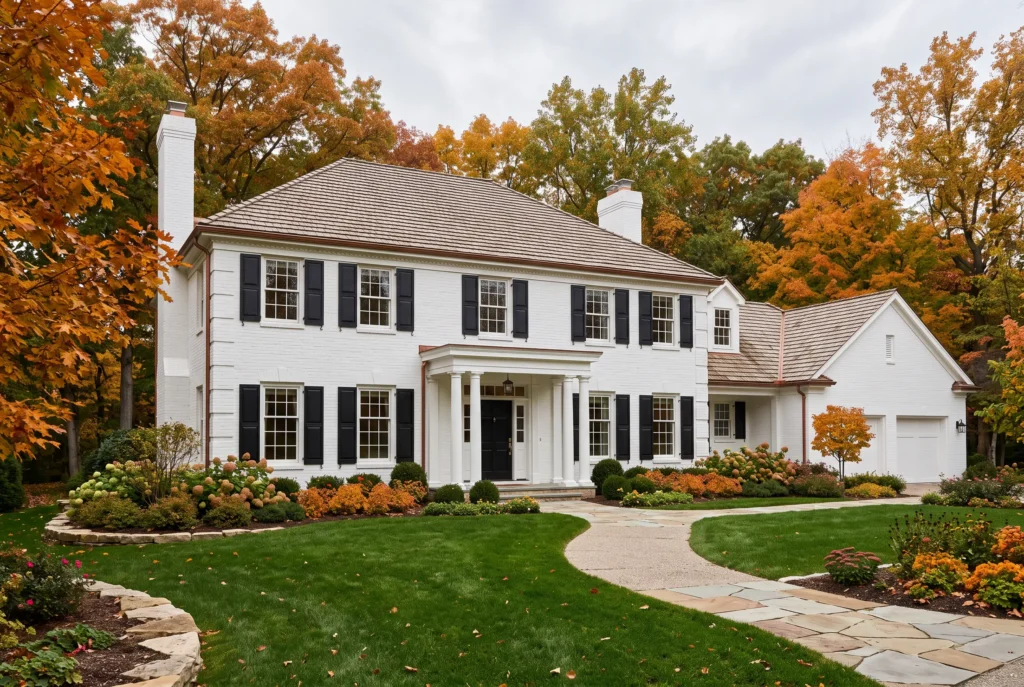 Custom home living space